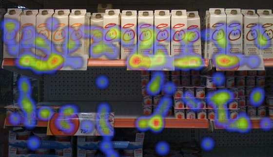 consumer store shelf heatmap