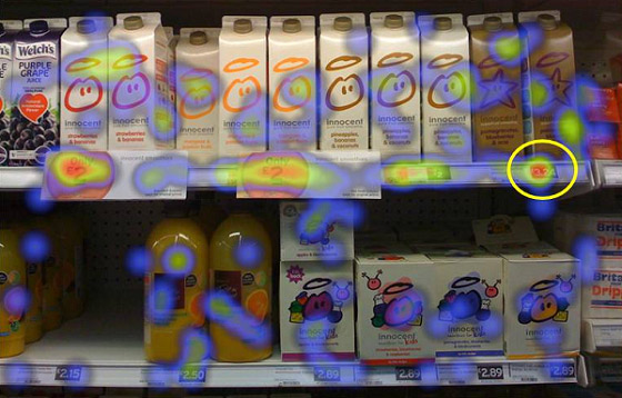 consumer store shelf heatmap